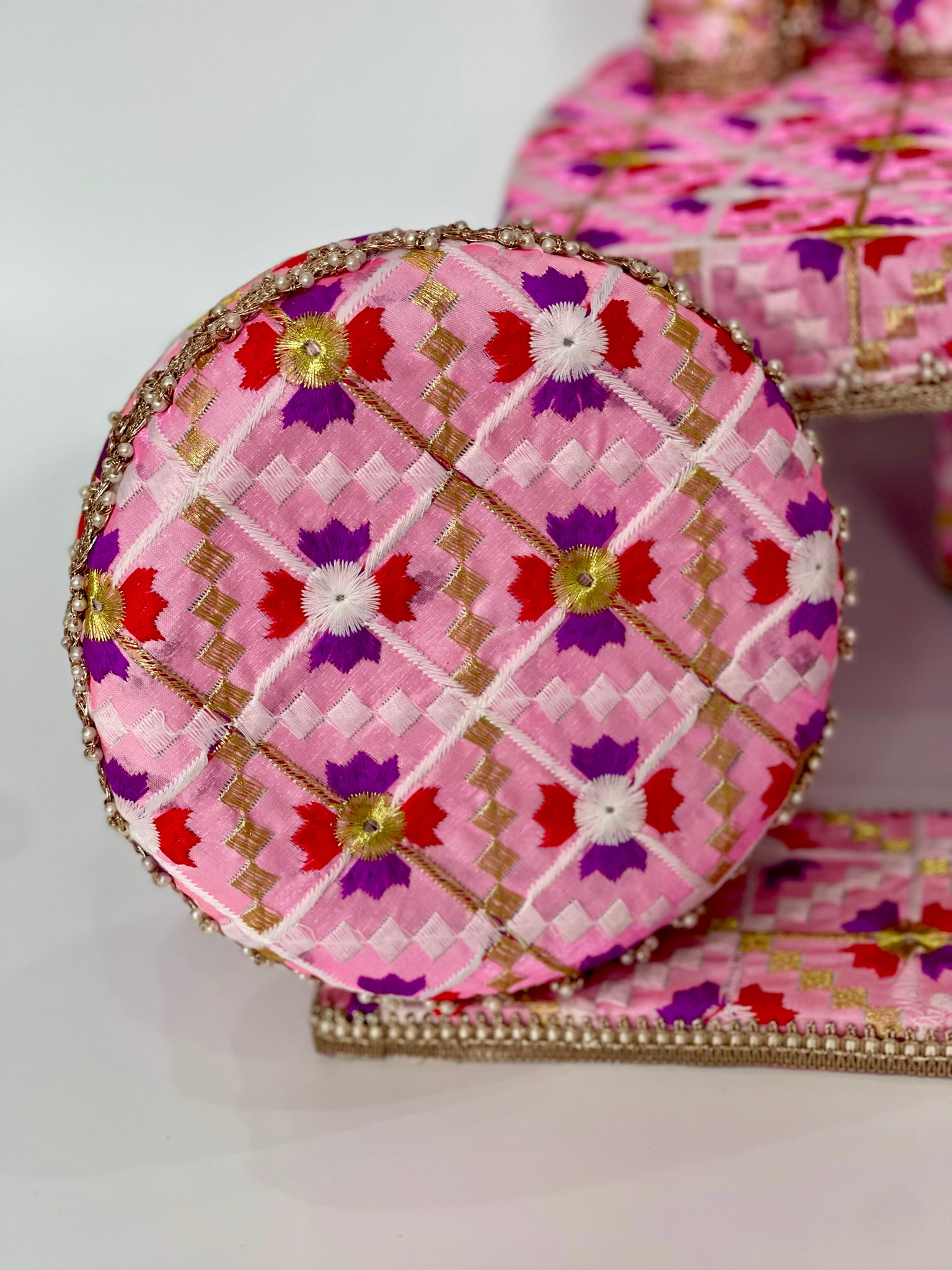 Pink Phulkari Wedding Set