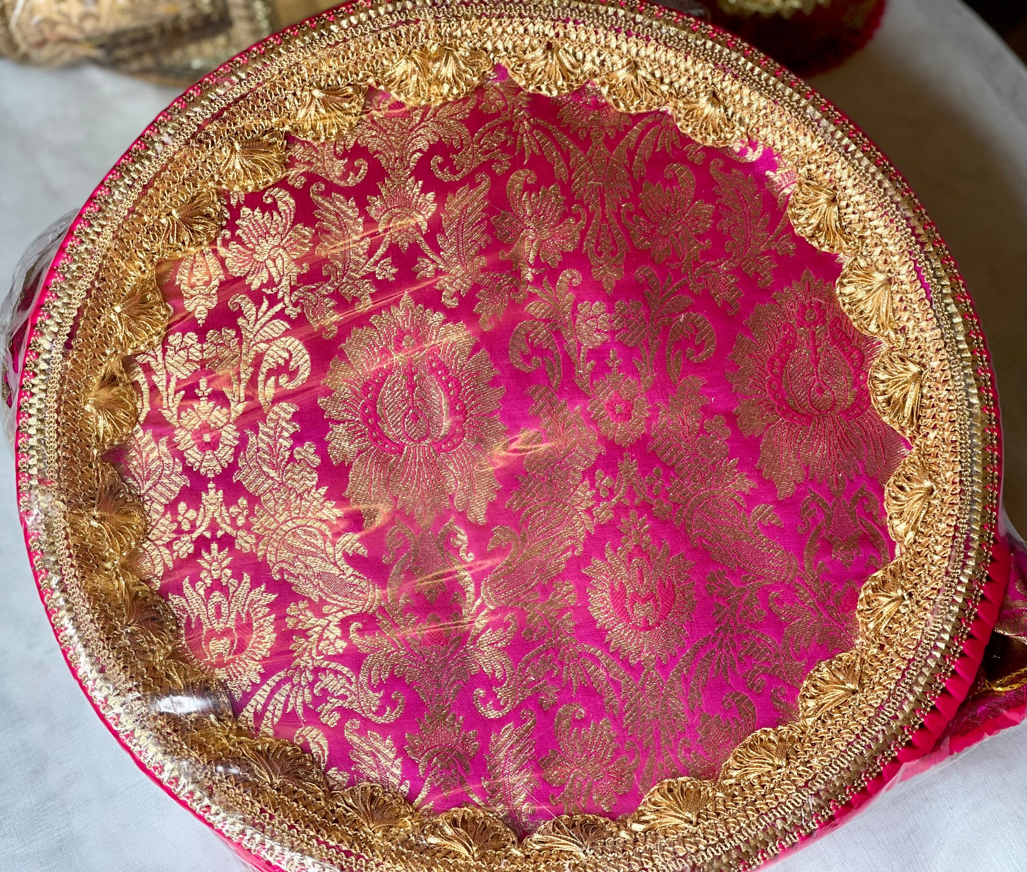 Rani Pink Brocade Wedding Set