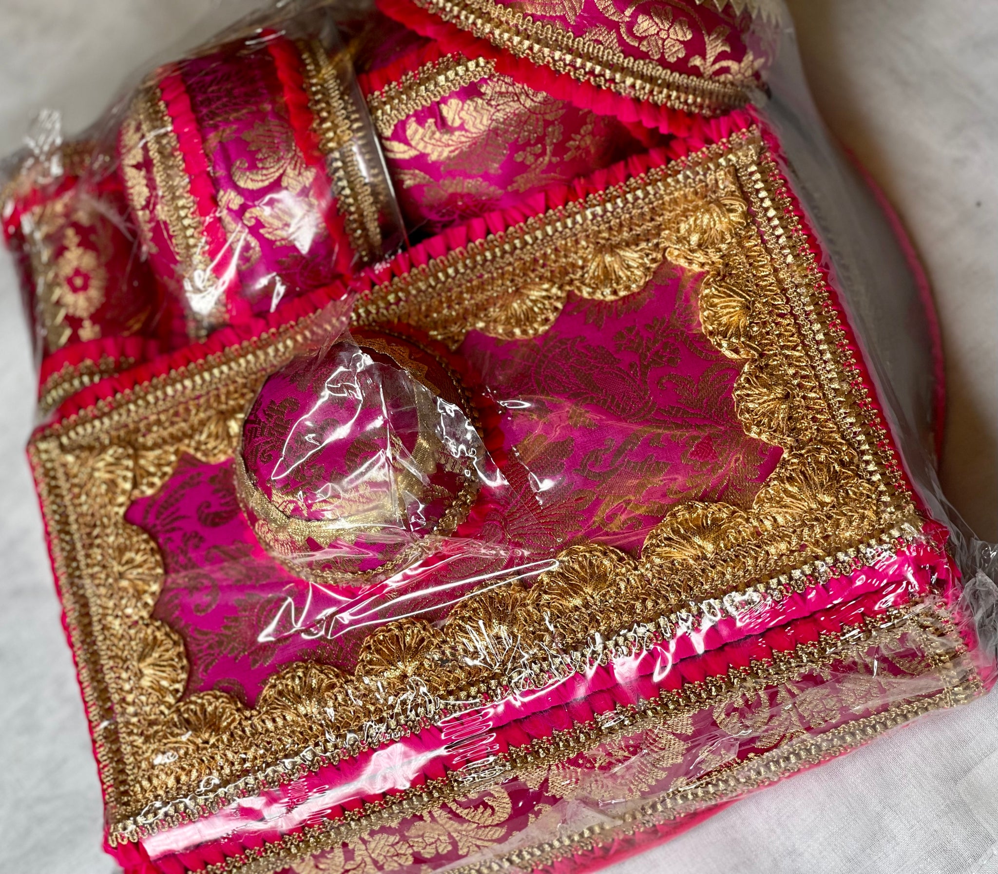 Rani Pink Brocade Wedding Set