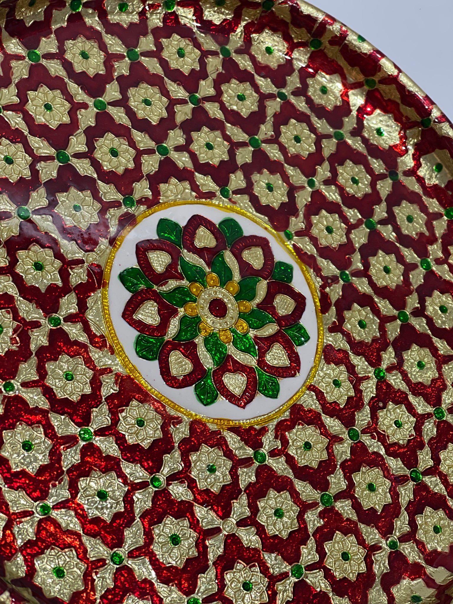 Handpainted Meenakari Thali (2 sizes)